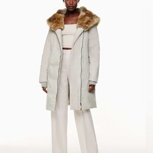 TNA Chamonix Parka from Aritzia light gray